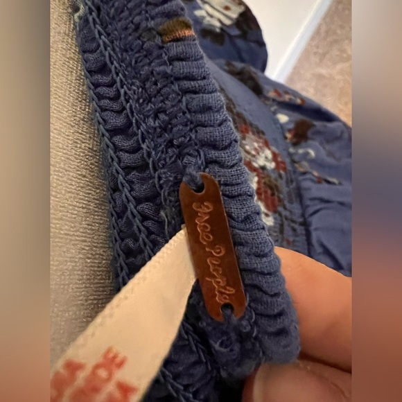 Free People Blue Floral Maxi Dress, Worn Once, Size S - Picture 7 of 9